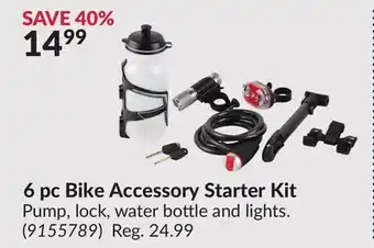 Princess Auto 6 pc Bike Accessory Starter Kit offer