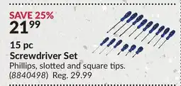 Princess Auto Screwdriver Set offer