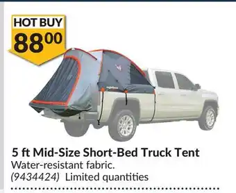 Princess Auto 5 ftMid-Size Short-Bed Truck Tent offer