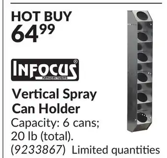 Princess Auto Vertical Spray Can Holder offer