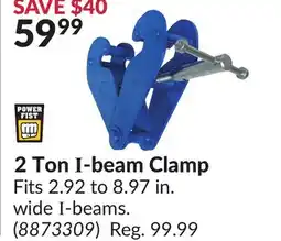 Princess Auto 2 Ton I-beam Clamp offer