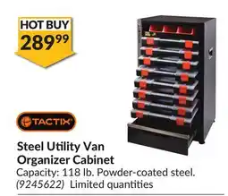 Princess Auto Steel Utility Van Organizer Cabinet offer