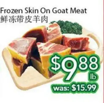 Ample Food Market Frozen skin on goat meat offer