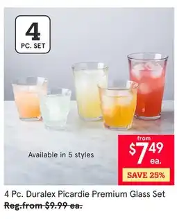 Kitchen Stuff Plus Duralex Picardie Premium Glass Set offer