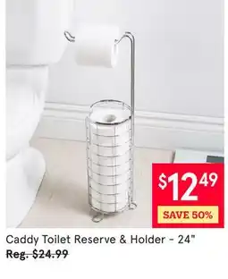 Kitchen Stuff Plus 6 PC. SET Caddy Toilet Reserve & Holder-24 offer