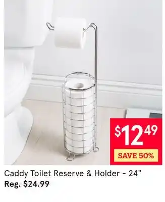 Kitchen Stuff Plus 6 PC. SET Caddy Toilet Reserve & Holder-24 offer