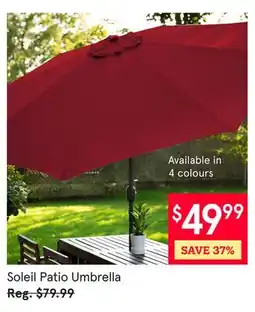 Kitchen Stuff Plus 6 PC. SET Soleil Patio Umbrella offer
