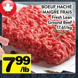 Supermarché PA BOEUF HACHÉ MAIGRE FRAIS | Fresh Lean Ground Beef offer