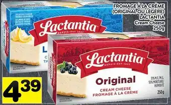 Supermarché PA FROMAGE À LA CRÈME (ORIGINAL OU LÉGÈRE) LACTANTIA | LACTANTIA Cream Cheese offer