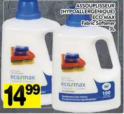 Supermarché PA ASSOUPLISSEUR (HYPOALLERGÉNIQUE) ECO MAX | ECO MAX Fabric Softener offer