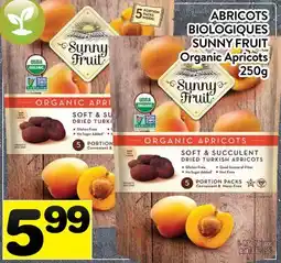 Supermarché PA ABRICOTS BIOLOGIQUES SUNNY FRUIT | SUNNY FRUIT Organic Apricots offer