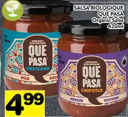 Supermarché PA SALSA BIOLOGIQUE QUE PASA | QUE PASA Organic Salsa offer