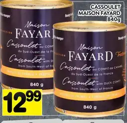 Supermarché PA CASSOULET MAISON FAYARD offer