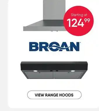 Meubles RD Broan VIEW RANGE HOODS offer