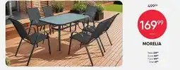 Meubles RD Morelia - Metal Rectangular Table with 6 Chairs offer