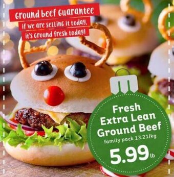 Market Place IGA Fresh extra lean ground beef offer