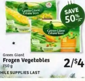 Frozen vegetables