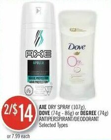 Shoppers Drug Mart Axe offer