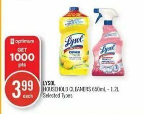 Shoppers Drug Mart Lysol offer