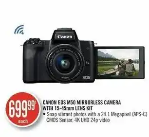 Shoppers Drug Mart Canon EOS M50 mirrorless camera offer