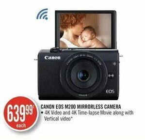 Shoppers Drug Mart Canon EOS M200 mirrorless camera offer
