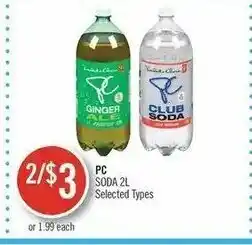 Shoppers Drug Mart Soda 2L offer