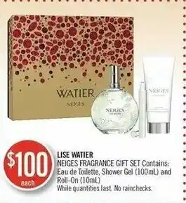 Shoppers Drug Mart Lise Watier Neiges Fragrance Gift Set offer
