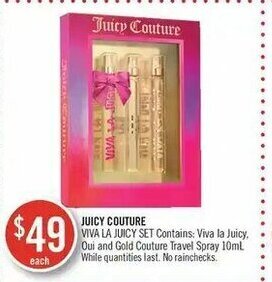 Shoppers Drug Mart Juicy Couture offer