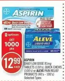 Shoppers Drug Mart Aspirin Daily Low Dose offer