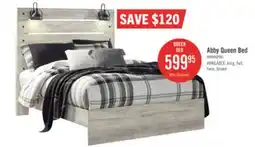 The Brick Abby Panel Bed with Headboard & Frame, LED, USB, White - Queen Size offer