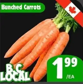 The Old Farm Market Bunched carrots offer