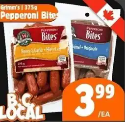 The Old Farm Market Grimm's pepperoni bites offer