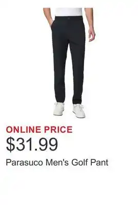 Costco Parasuco Men's Golf Pant offer