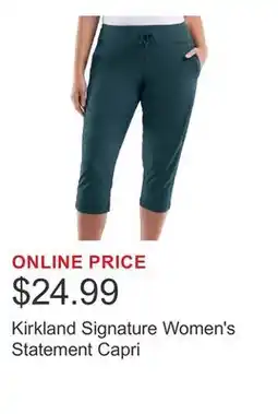 Costco Kirkland Signature Women's Statement Capri offer