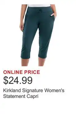 Costco Kirkland Signature Women's Statement Capri offer