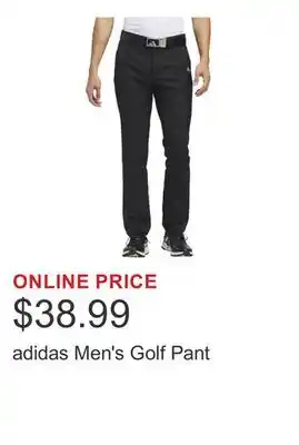 Costco adidas Men's Golf Pant offer
