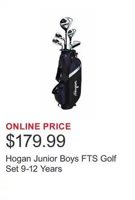 Costco Hogan Junior Boys FTS Golf Set 9-12 Years offer