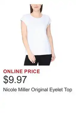 Costco Nicole Miller Original Eyelet Top offer