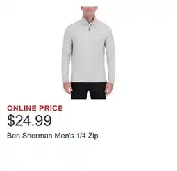 Costco Ben Sherman Men's 1/4 Zip offer