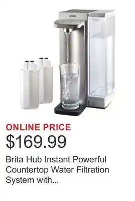 Costco Brita Hub Instant Powerful Countertop Water Filtration System with Bonus Water Filter offer