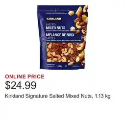 Costco Kirkland Signature Salted Mixed Nuts, 1.13 kg offer