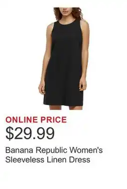 Costco Banana Republic Women's Sleeveless Linen Dress offer