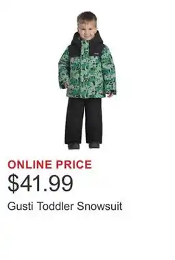 Costco Gusti Toddler Snowsuit offer