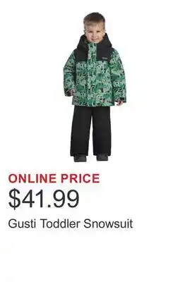 Costco Gusti Toddler Snowsuit offer