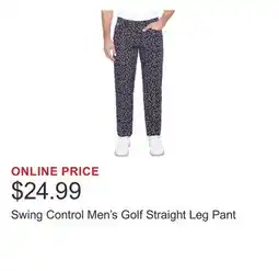 Costco Swing Control Men's Golf Straight Leg Pant offer