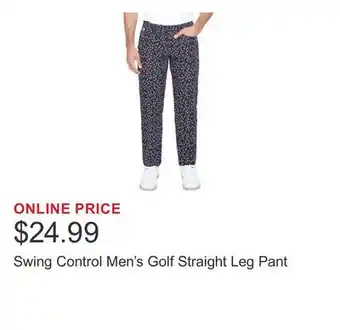 Costco Swing Control Men's Golf Straight Leg Pant offer