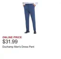 Costco Duchamp Men's Dress Pant offer