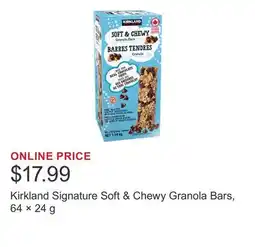 Costco Kirkland Signature Soft & Chewy Granola Bars, 64 × 24 g offer