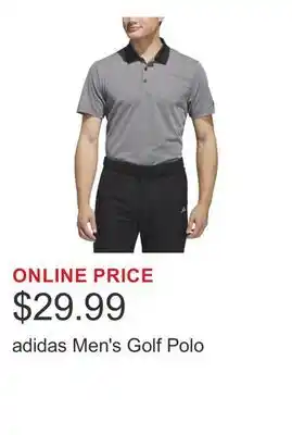 Costco adidas Men's Golf Polo offer