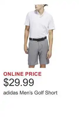 Costco adidas Men's Golf Short offer